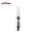 Private label Clear Round flat tip vape cartridge 1ml cbd thick oil empty vape pen cartridge